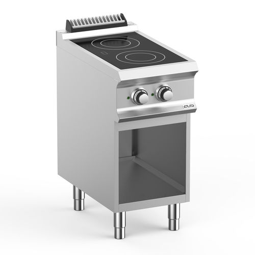 Cuisinière électrique - VC74A - mbm - professionnelle / 2 foyers / 1 four