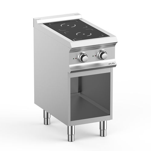 Cuisinière à induction - IN74A - mbm - professionnelle / 2 foyers / 1 four