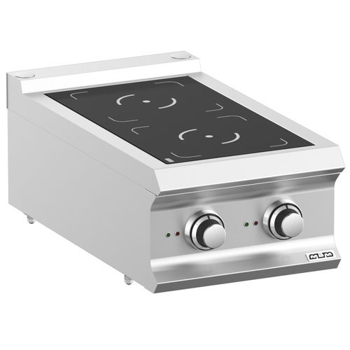 Cuisinière à induction - IN74T - mbm - 2 foyers / 1 four / en céramique