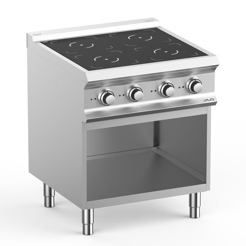 Cuisinière à induction - IN77A - mbm - professionnelle / 4 foyers / 1 four