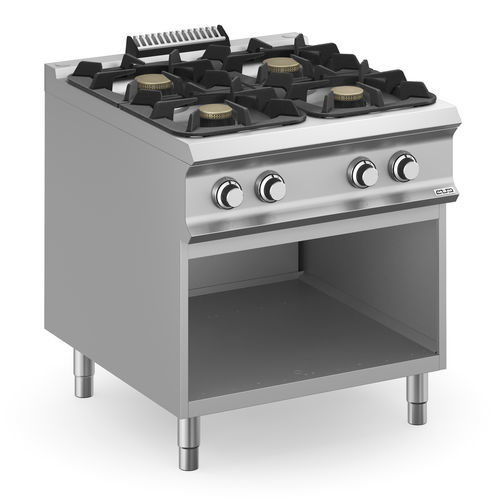 Cuisinière à gaz - FB98AXL - mbm - électrique / professionnelle / 4 foyers