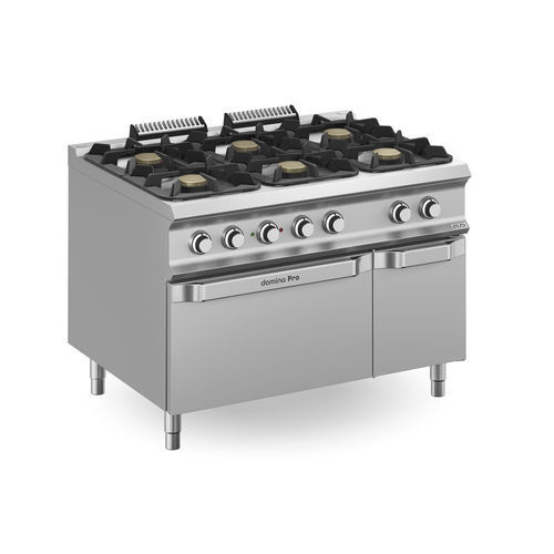 Cuisinière à gaz - FB912AFEXXL - mbm - électrique / professionnelle / 6 foyers