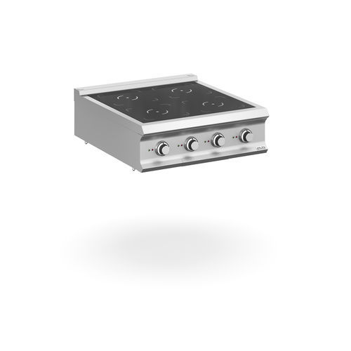 Cuisinière à induction - IN98T - mbm - professionnelle / 4 foyers / 1 four