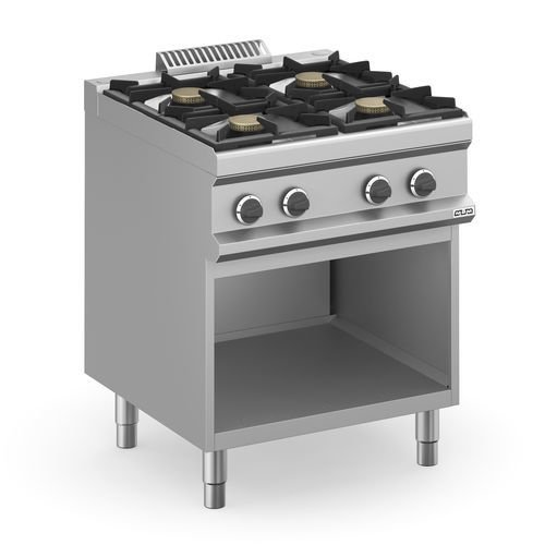 Cuisinière à gaz - MFB77AXL - mbm - électrique / professionnelle / 4 foyers
