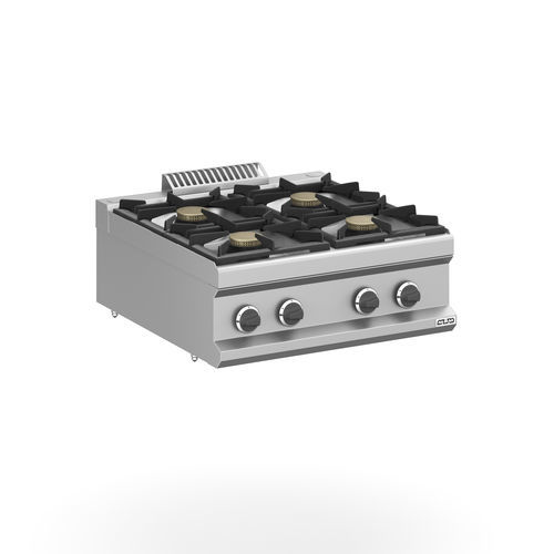 Cuisinière à gaz - MFB77TXS - mbm - électrique / professionnelle / 4 foyers