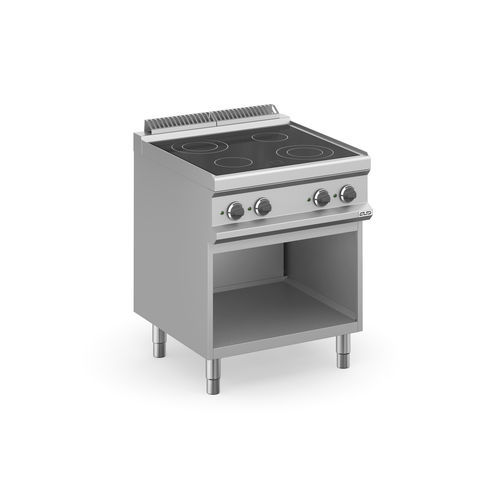 Cuisinière électrique - MVC77A - mbm - professionnelle / 4 foyers / 1 four