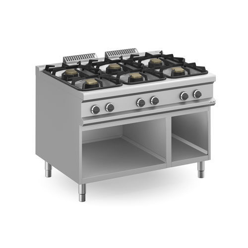 Cuisinière à gaz - MFB912AXXL - mbm - électrique / professionnelle / 6 foyers
