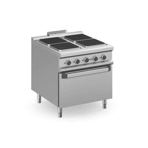 Cuisinière électrique - MPQ98FE - mbm - professionnelle / 4 foyers / 1 four