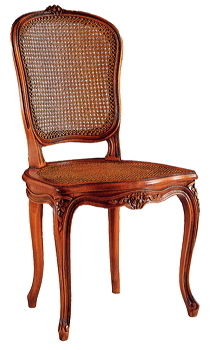 Chaise de style Louis XV - FLEURETTE  - DELAROUX  - en bois / résidentielle / sans accoudoirs