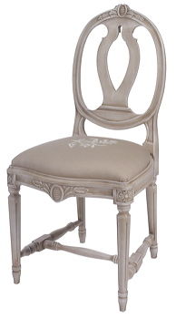 Chaise de style gustavien - LOUIS XVI - DELAROUX  - en bois / résidentielle / sans accoudoirs