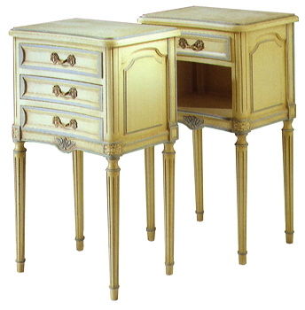 Table de chevet de style Louis XVI - DELAROUX  - en bois / rectangulaire / résidentielle