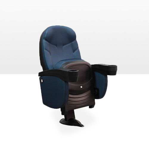 Fauteuil de cinéma en polypropylène - BACO CINEPLEX - ASCÉNDER - professionnel / bleu / couleur personnalisable