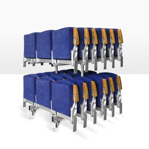 Chaise d'auditorium contemporaine - MOBILE MATRIX - ASCÉNDER - d'intérieur / en tissu / avec piètement en polypropylène
