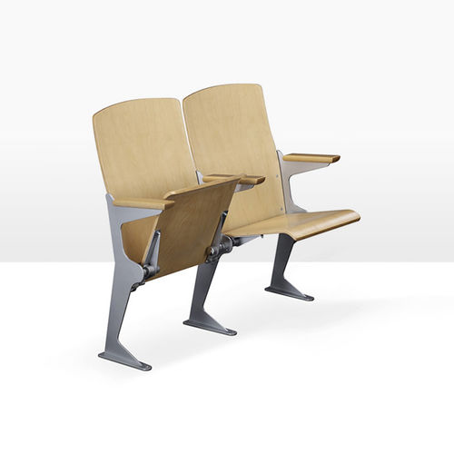 Chaise d'auditorium contemporaine - JAVIER - ASCÉNDER - d'intérieur / en bois / avec piètement en métal