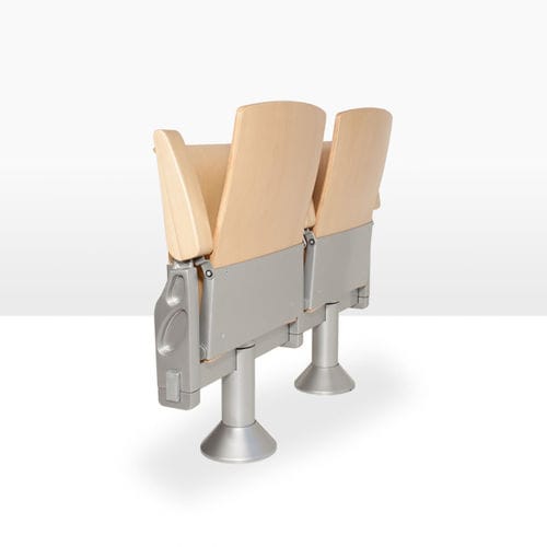 Chaise d'auditorium contemporaine - SPACE - ASCÉNDER - d'intérieur / en bois / avec piètement en polypropylène