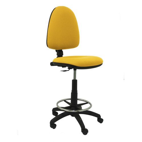 Tabouret contemporain - ALARCÓN - Piqueras y Crespo - en tissu / avec piètement en métal / piètement central