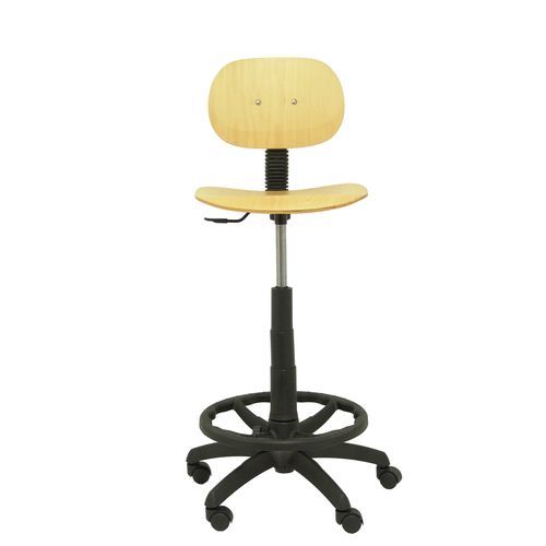 Tabouret de bureau contemporain - TUS - Piqueras y Crespo - en bois / avec piètement en métal / piètement central