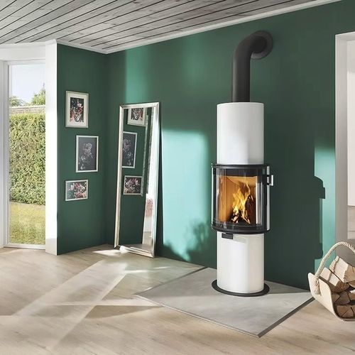 Poêle à bois - FARO - CERA-Design by Britta von Tasch GmbH - 7 kW / multicombustible / à poser