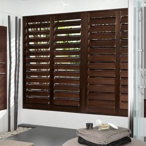 Volet à lames - Luxmader - fixe / en bois / pour fenêtre
