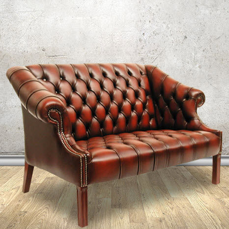 Canapé chesterfield - Wilton  - Kingsgate Furniture ltd - en cuir / avec accoudoirs / fait main