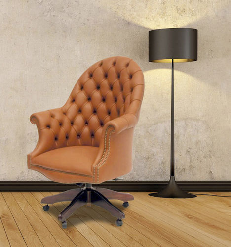 Fauteuil de direction classique - Executive  - Kingsgate Furniture ltd - en cuir / en bois massif / avec dossier haut