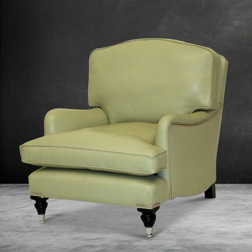 Fauteuil club classique - Alexia  - Kingsgate Furniture ltd - en cuir / en bois massif / avec coussin amovible