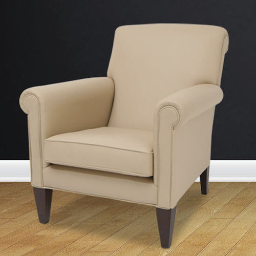 Fauteuil club classique - Edward  - Kingsgate Furniture ltd - en cuir / en bois massif / avec coussin amovible