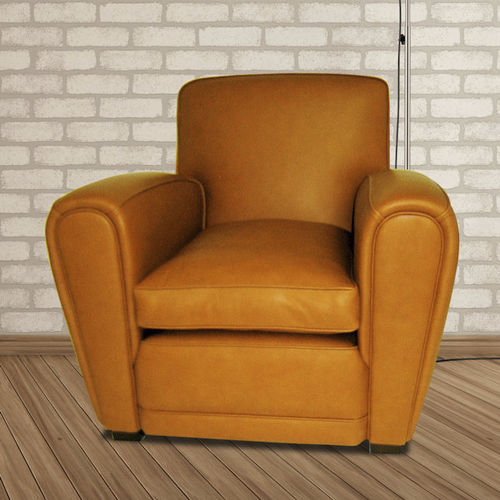 Fauteuil club classique - Henry  - Kingsgate Furniture ltd - en cuir / en bois massif / avec coussin amovible