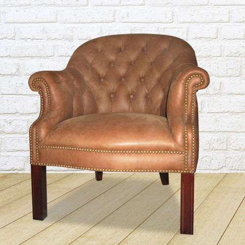 Fauteuil classique - Devon  - Kingsgate Furniture ltd - en cuir / en bois massif / personnalisable