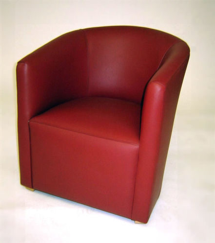 Fauteuil visiteur contemporain - Dover  - Kingsgate Furniture ltd - en cuir / en bois massif / fait main