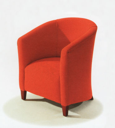 Fauteuil visiteur contemporain - Mayfair  - Kingsgate Furniture ltd - en tissu / en cuir / en bois