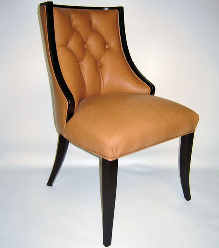 Chaise classique - Verona  - Kingsgate Furniture ltd - d'intérieur / en cuir / avec piètement en bois