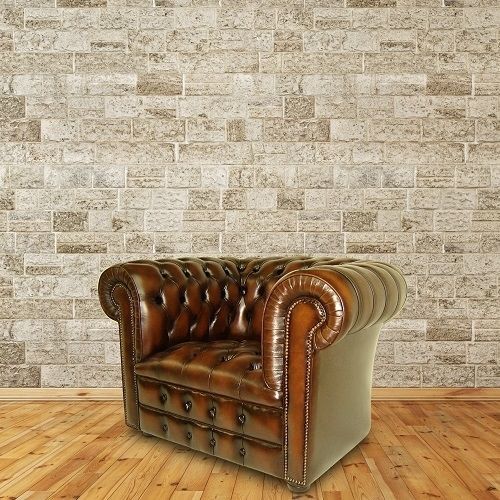 Fauteuil chesterfield - CAMBRIDGE  - Kingsgate Furniture ltd - en cuir / en bois massif / fait main
