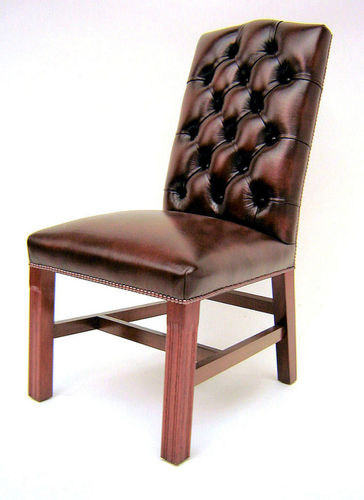 Chaise de salle à manger classique - Gainsborough  - Kingsgate Furniture ltd - d'intérieur / en cuir / avec piètement en bois massif