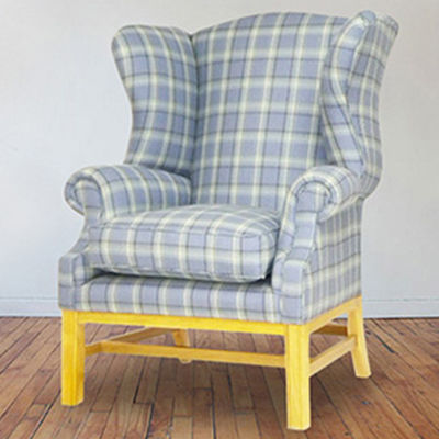 Fauteuil classique - Kings - Kingsgate Furniture ltd - en tissu / en bois massif / avec coussin amovible