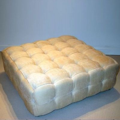 Ottoman chesterfield - 803-3  - Kingsgate Furniture ltd - en cuir / carré / fait main