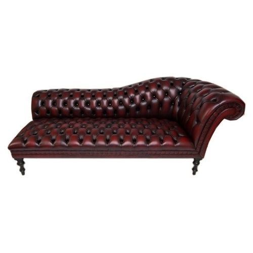 Chaise longue chesterfield - Walmer  - Kingsgate Furniture ltd - en cuir / en bois massif / avec accoudoirs
