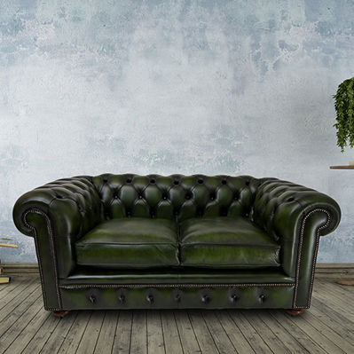 Canapé chesterfield - Mulberry  - Kingsgate Furniture ltd - en cuir / avec accoudoirs / avec coussin amovible