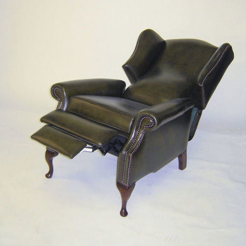 Fauteuil classique - Westminster  - Kingsgate Furniture ltd - en cuir / en bois massif / avec repose-pieds