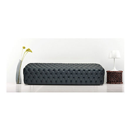 Banquette chesterfield - Kingsgate Furniture ltd - en cuir / en bois massif / sur mesure