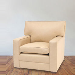 Fauteuil contemporain - St Tropez - Kingsgate Furniture ltd - en cuir / en bois massif / avec coussin amovible