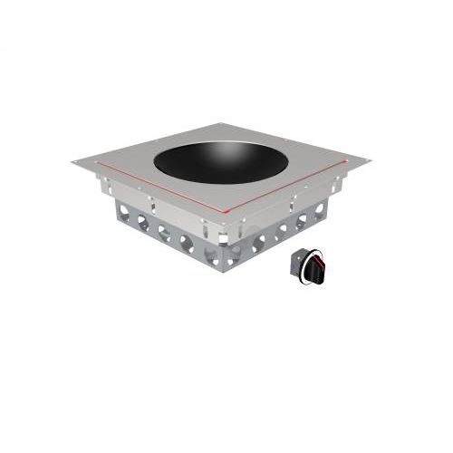 Wok à induction - MS-I-POWER 300 E - MENU SYSTEM AG - professionnel / 1 foyer / encastrable