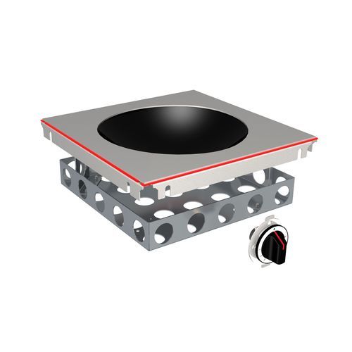 Wok à induction - ECO 300, 3.5 KW - MENU SYSTEM AG - à usage professionnel / 1 foyer / encastrable