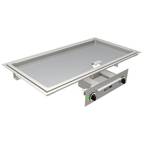 Plancha pour cuisine professionnelle - MS-G-90E - MENU SYSTEM AG - à induction / encastrable
