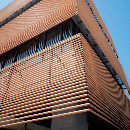 Profilé de finition en composite - RONDO 3002 - GEOLAM - en aluminium / pour façade / rond