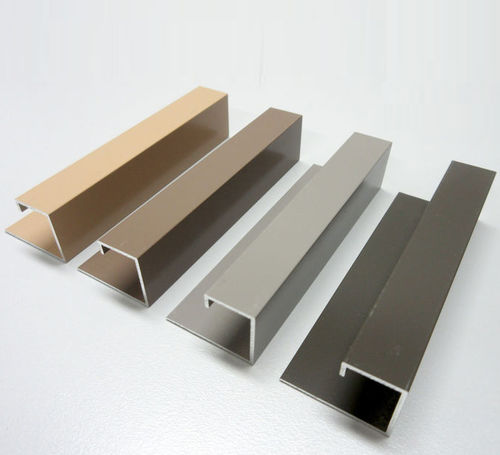 Profilé de finition en aluminium - 9320 - GEOLAM - pour façade / en C / chant droit