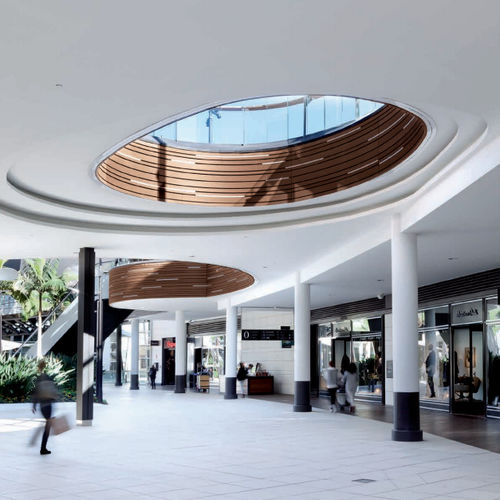 Brise-soleil en aluminium - SOLEO 6010  - GEOLAM - pour façade / vertical / aspect bois