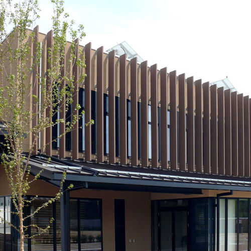 Profilé de finition en composite - DIAMEO 2018 - GEOLAM - en aluminium / pour façade / tubulaire