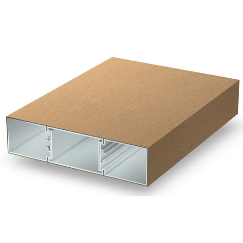 Profilé de finition en composite - PLANEO 4043 - GEOLAM - en aluminium / pour façade / de section rectangulaire