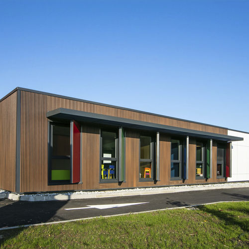 Bâtiment préfabriqué - CIBOURE 321 m² - Cougnaud - modulaire / en bois / pour école